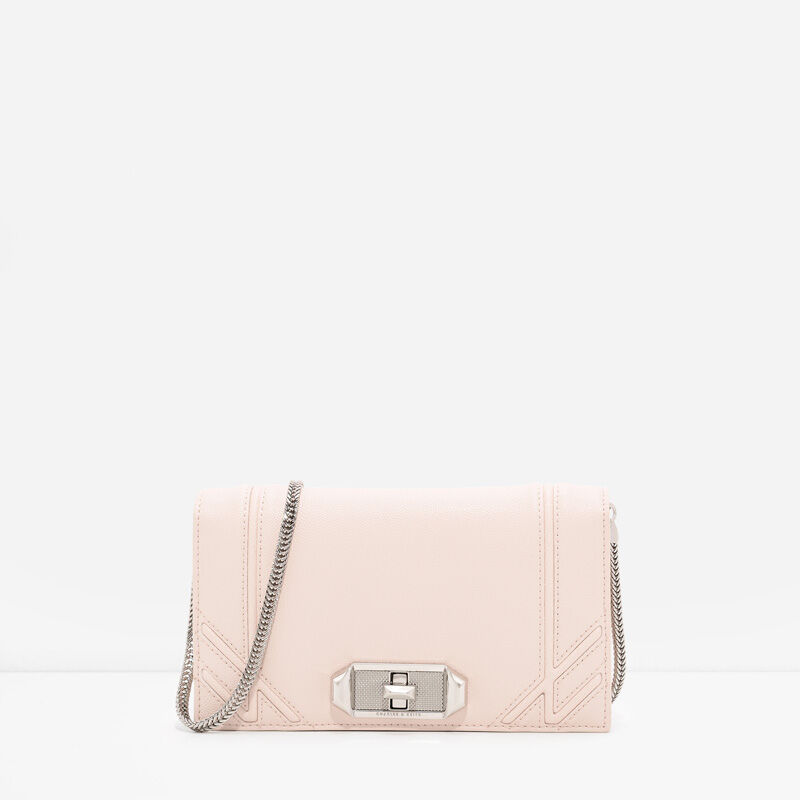 charles and keith light pink bag