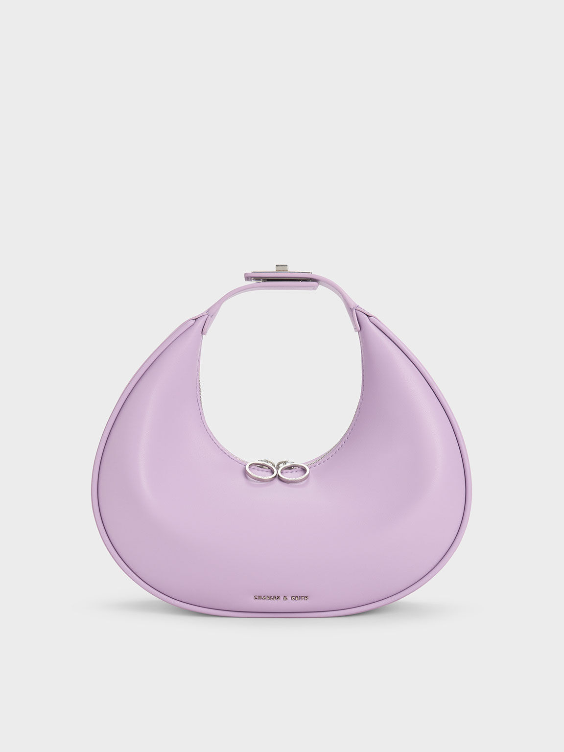 Crescent Hobo Bag, Lilac, hi-res