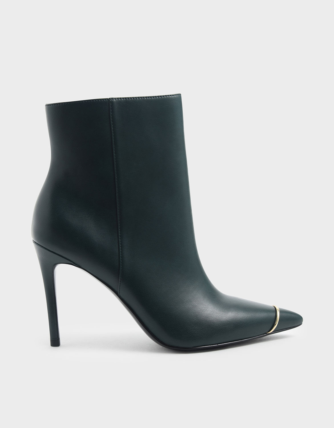 green metallic boots