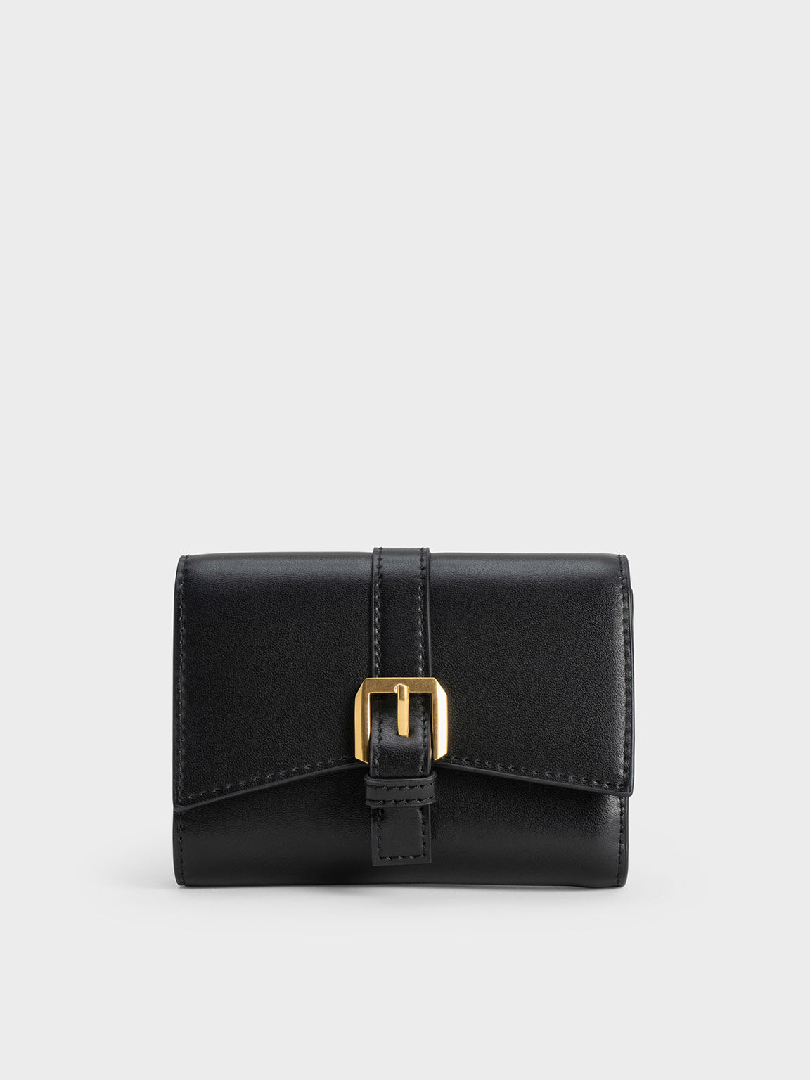 Annelise Belted Wallet, Black, hi-res