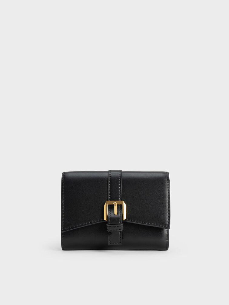 Annelise Belted Wallet, Black, hi-res