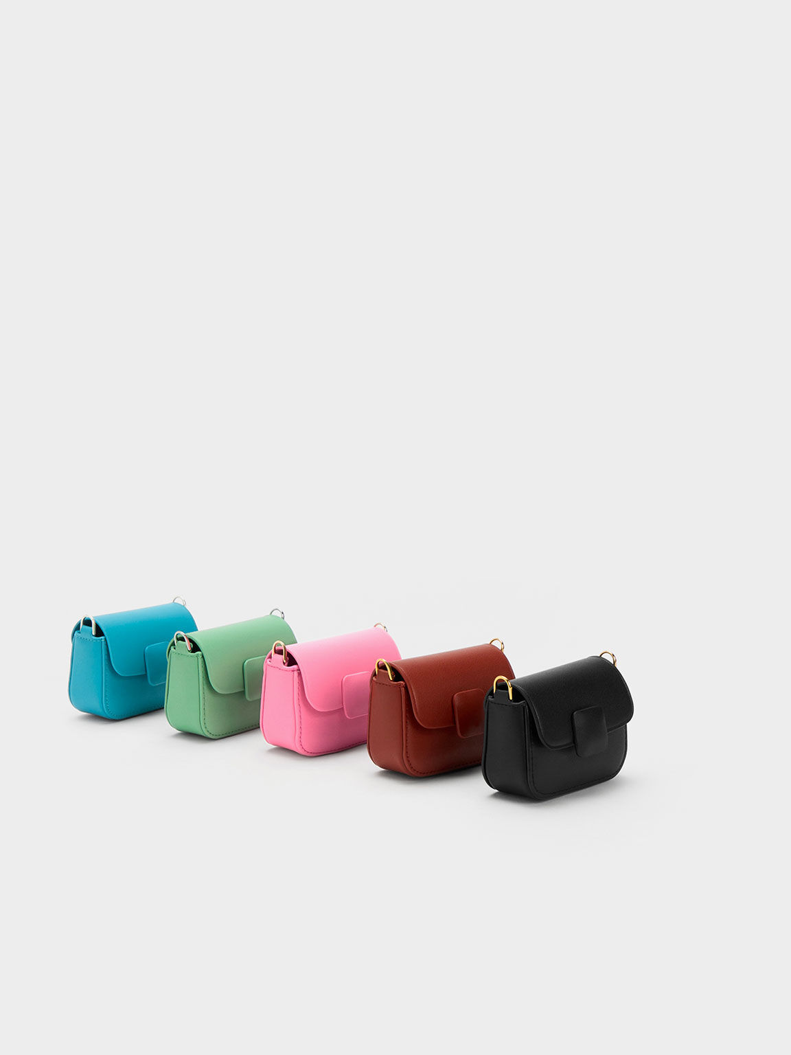 Micro Koa Square Push-Lock Bag, Brick, hi-res