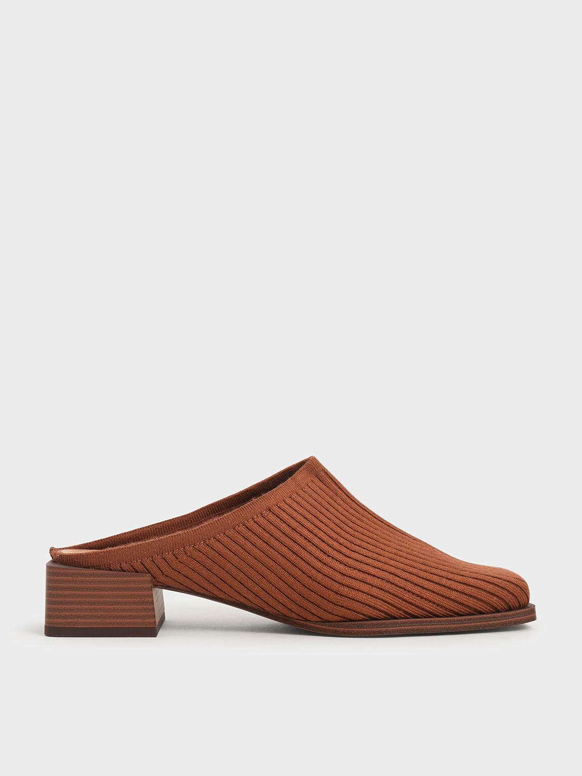 Brick Knitted Mules | CHARLES & KEITH US