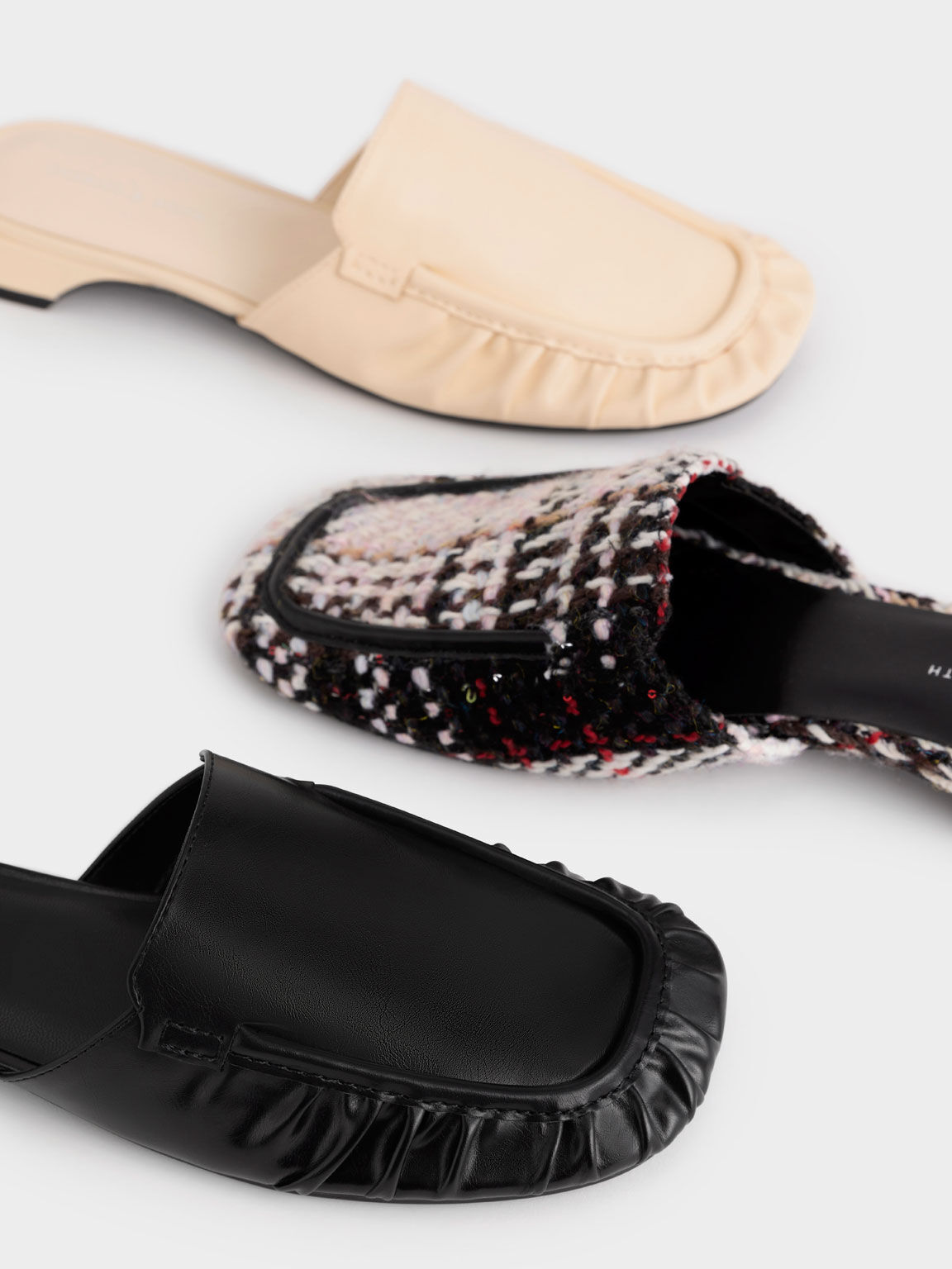 Woven Block Heel Mules, Multi, hi-res