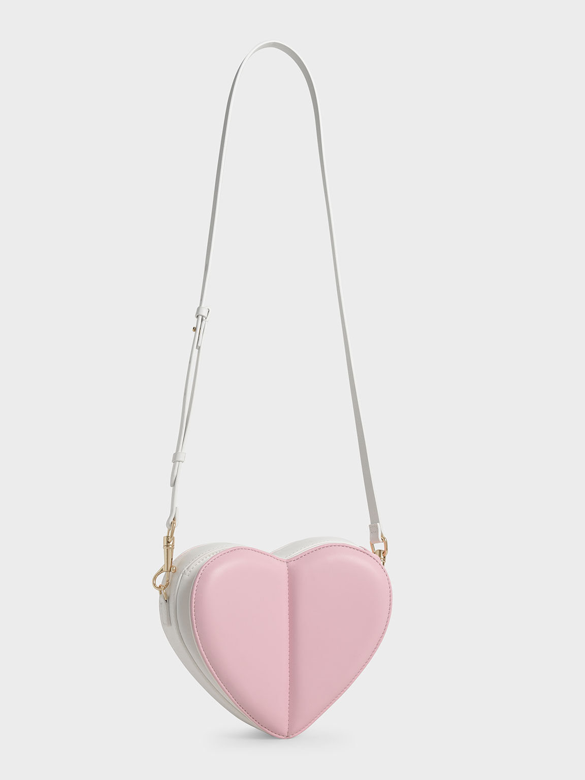 Charles and keith heart shaped bag