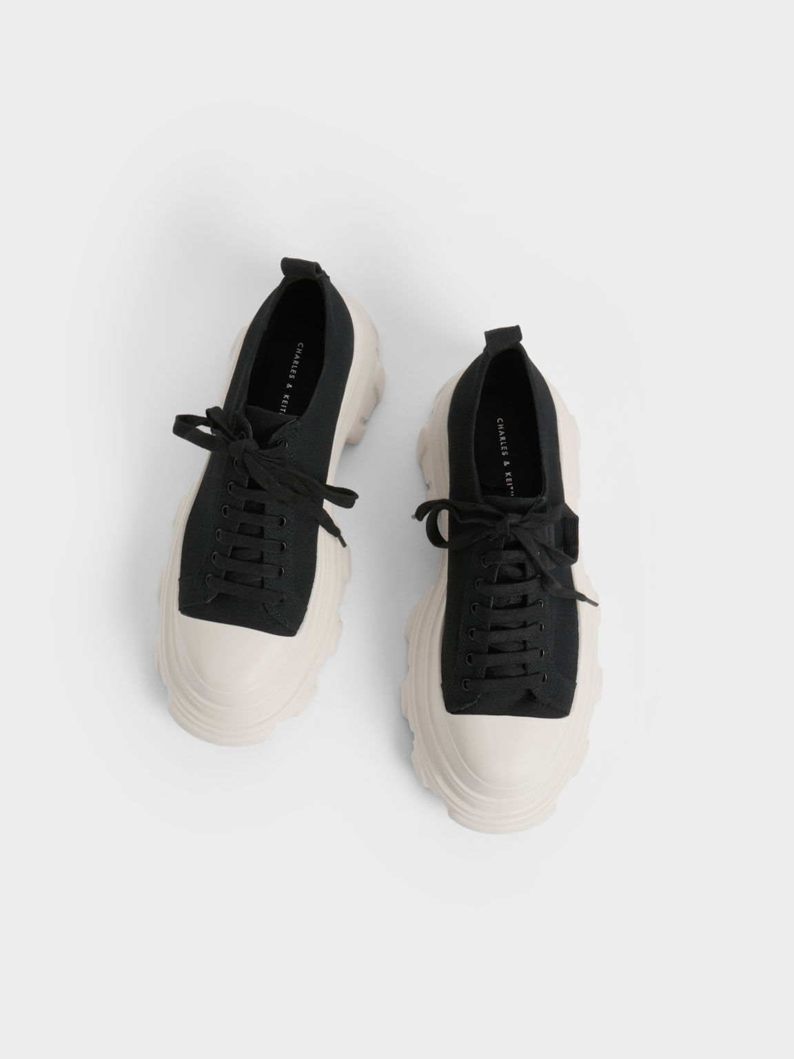 Skechers Funky Street Canvas Chunky Sole Sneakers In Black | ModeSens