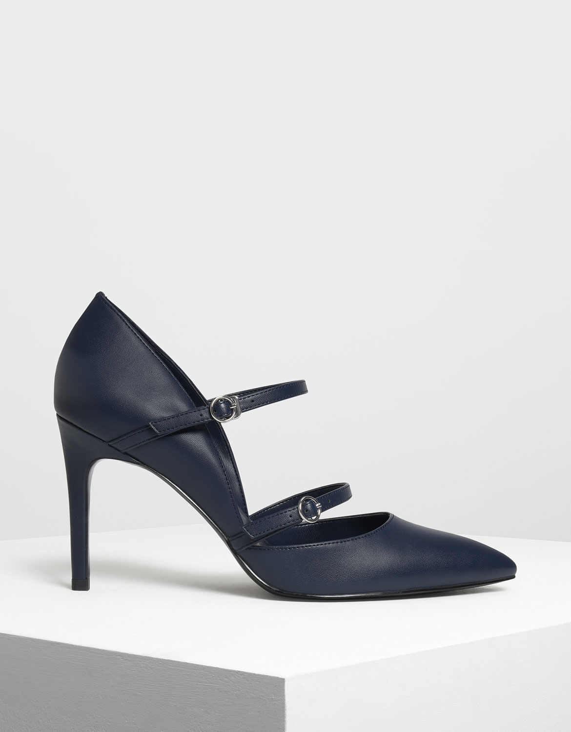 blue mary jane heels