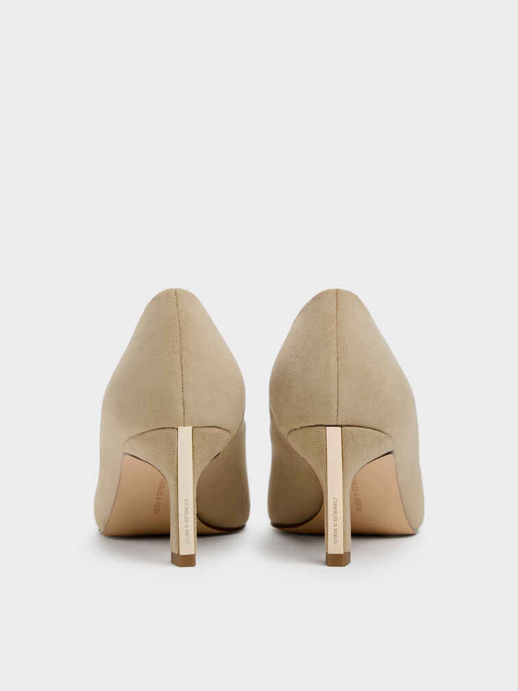 케라 스웨이드 포인티드 미드힐, 베이지, hi-res