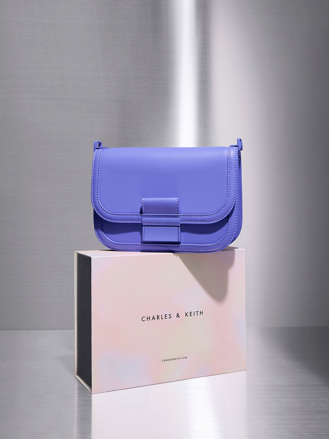 Charles and keith lilac bag cheap