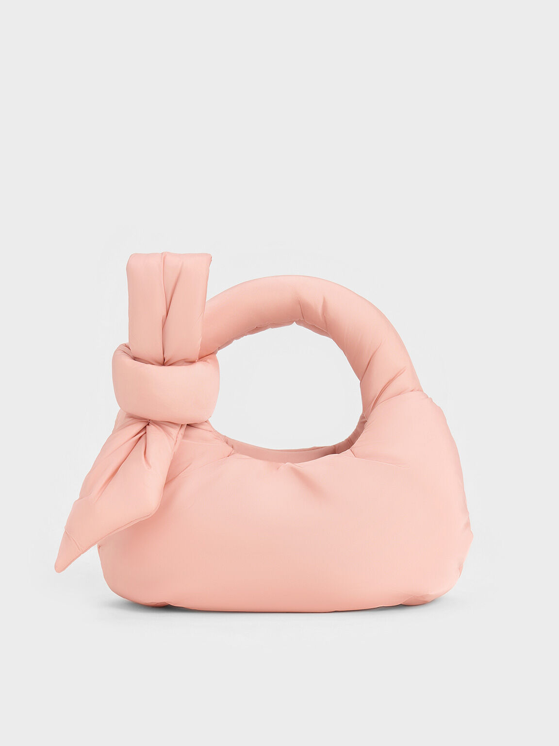 Pink Delilah Nylon Bow Puffy Bag CHARLES KEITH US