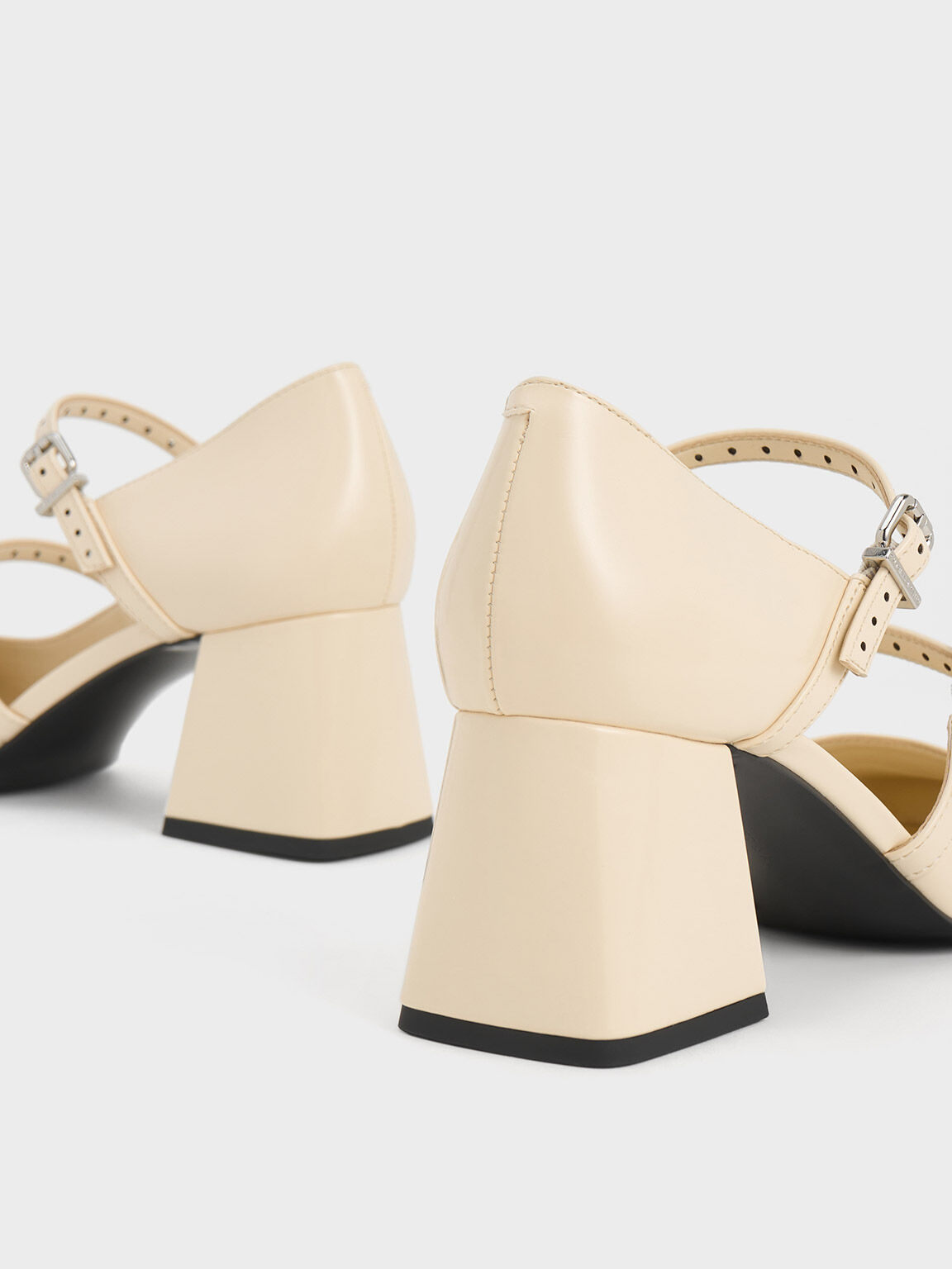 Nude Buckled D'Orsay Pumps - CHARLES & KEITH US