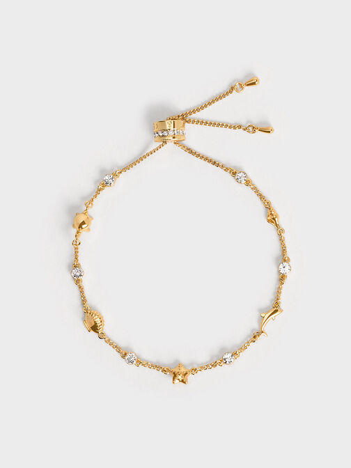 Oceana Crystal Bracelet, Gold, hi-res