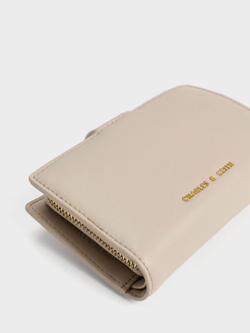 Daki Belted Wallet, Beige, hi-res