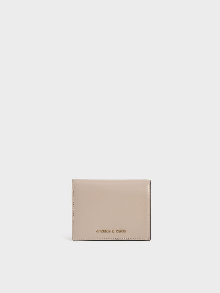 Sand Snap Button Mini Short Wallet - CHARLES & KEITH US