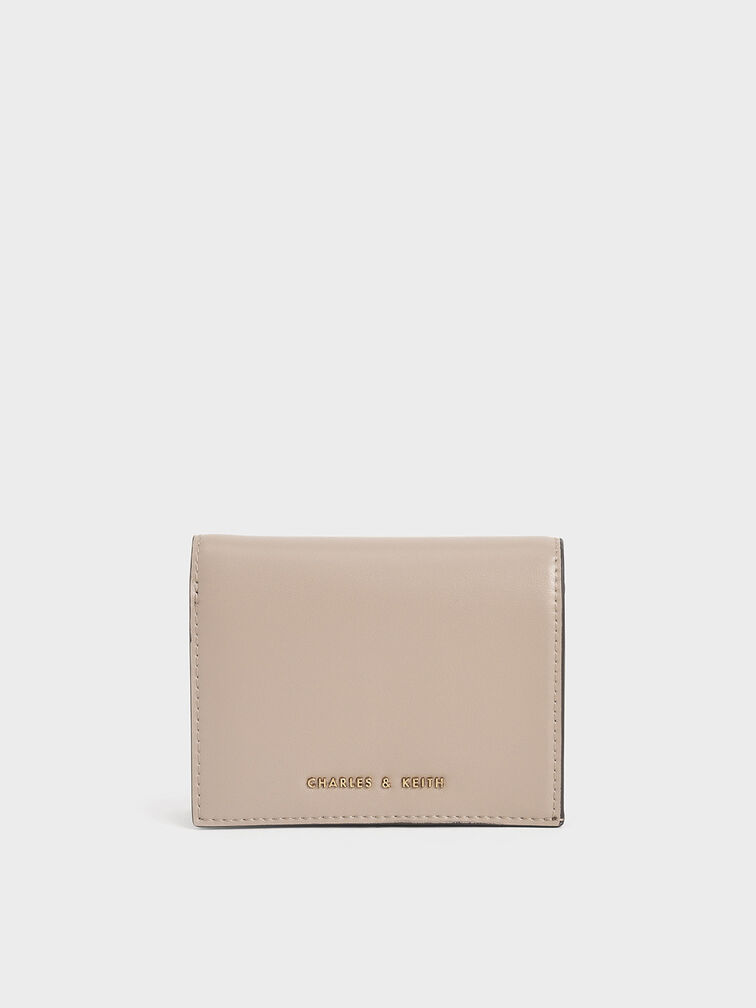 Sand Snap Button Mini Short Wallet - CHARLES & KEITH US