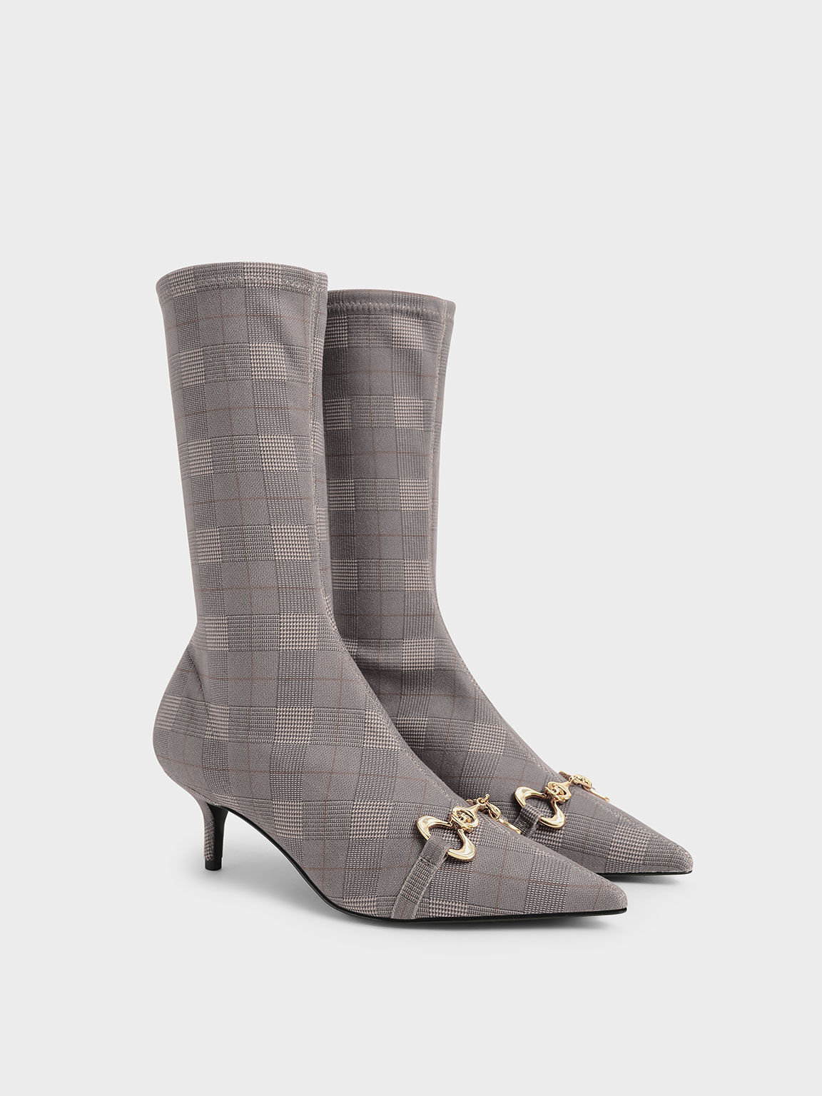 Balenciaga clearance houndstooth boots