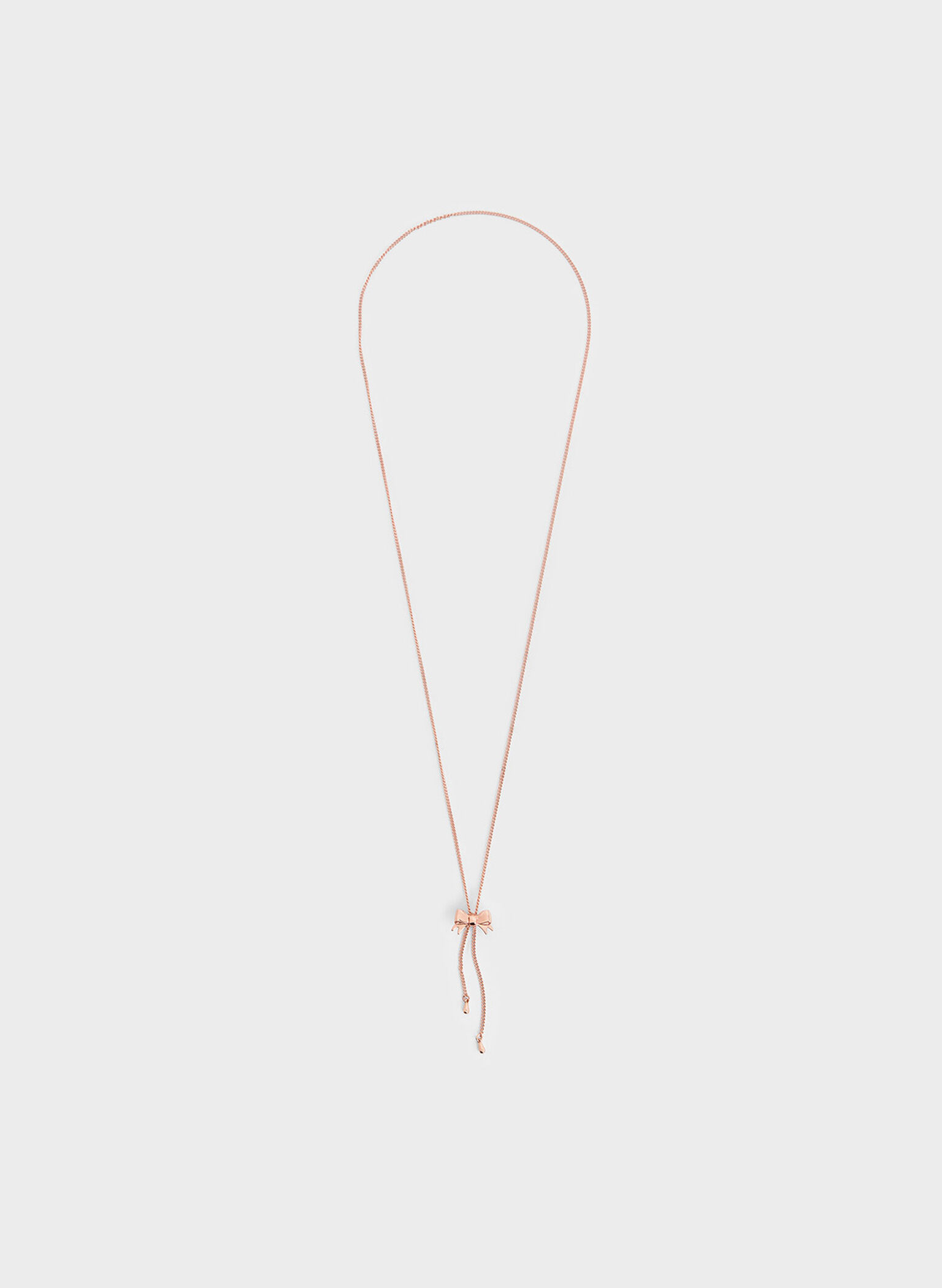 Collar de lazo Paige, Oro rosa, hi-res