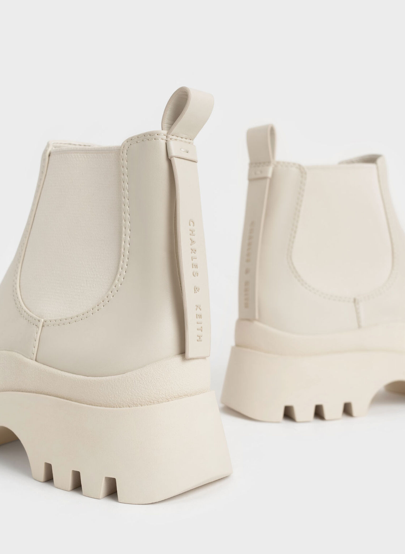 Extended Pull Tab Chelsea Boots, Chalk, hi-res