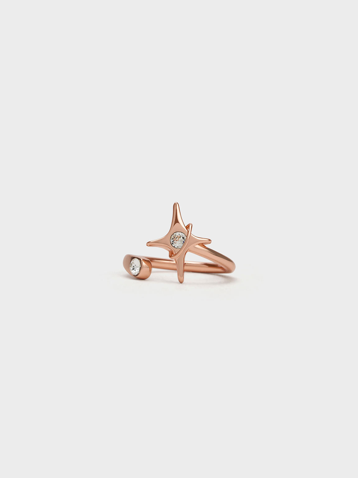 Gold Estelle Star Crystal Ring - CHARLES & KEITH US