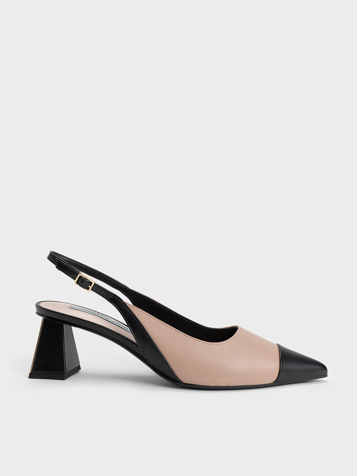 Black Adel Recycled Polyester Gem-Strap Slingback Pumps | CHARLES & KEITH |  Gem straps, Ballerina pumps, Slingback