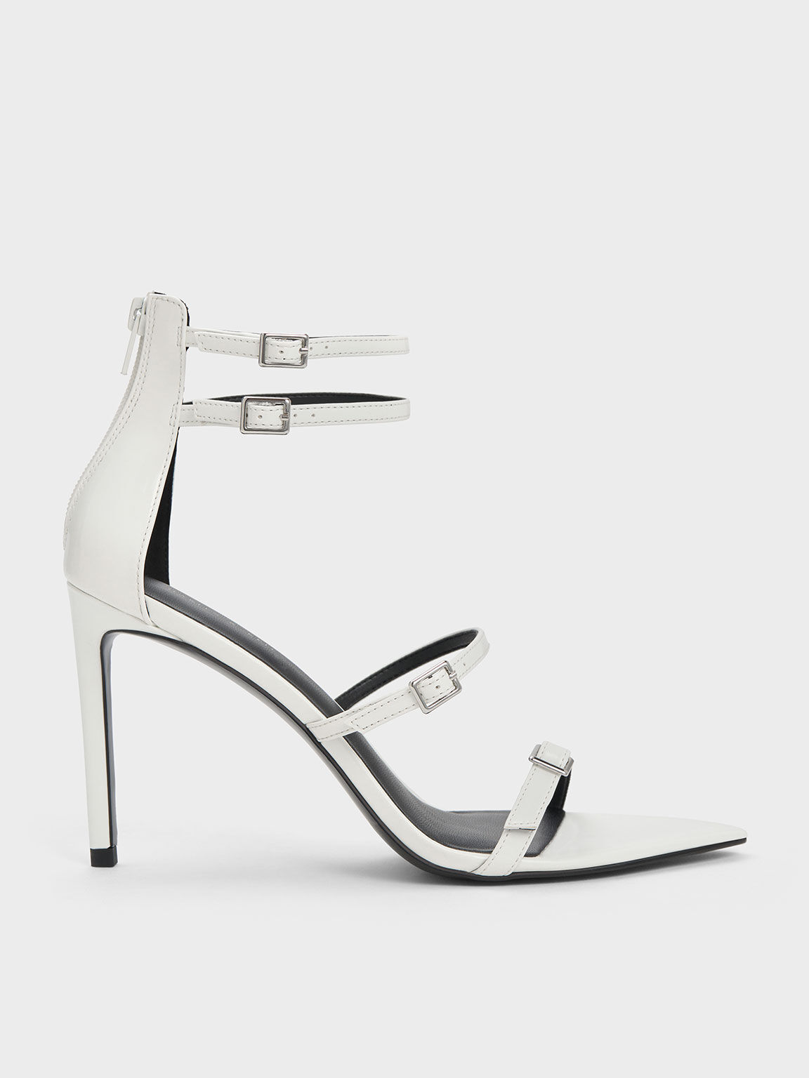 ZARA Sandals Womens 8 White Square Toe Cone Heel Strappy Slip On NWT Bride  | eBay