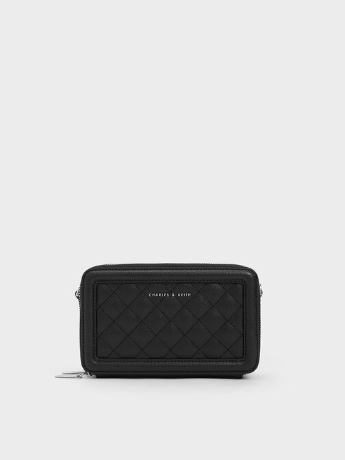 Chocolate Paffuto Chain Handle Quilted Long Wallet - CHARLES & KEITH  International