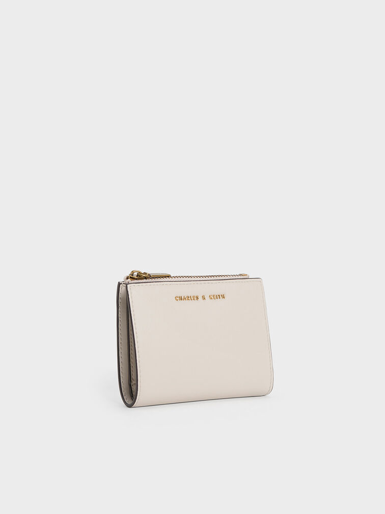 Ivory Harmonee Top Zip Small Wallet - CHARLES & KEITH US