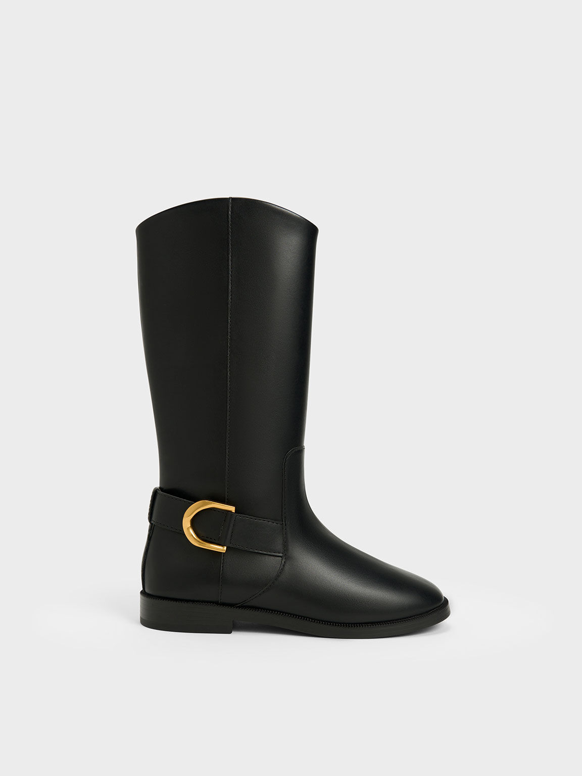 River island black online knee high boots