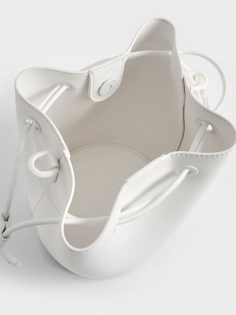 Lana Bucket Bag, White, hi-res