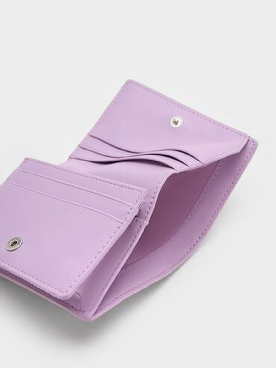 Lilac Quilted Mini Short Wallet CHARLES & KEITH PA