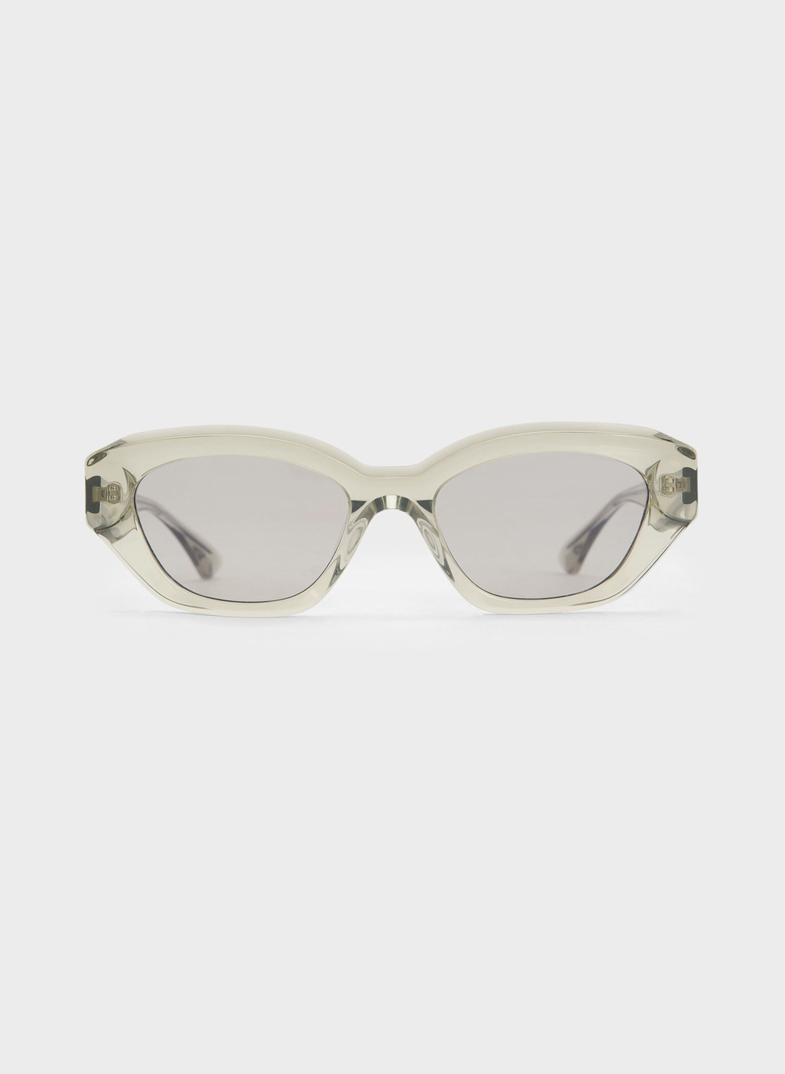 Onyx Recycled Acetate Cat-Eye Sunglasses, Grey, hi-res