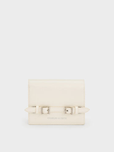 Sloane Chain-Handle Wallet, Cream, hi-res