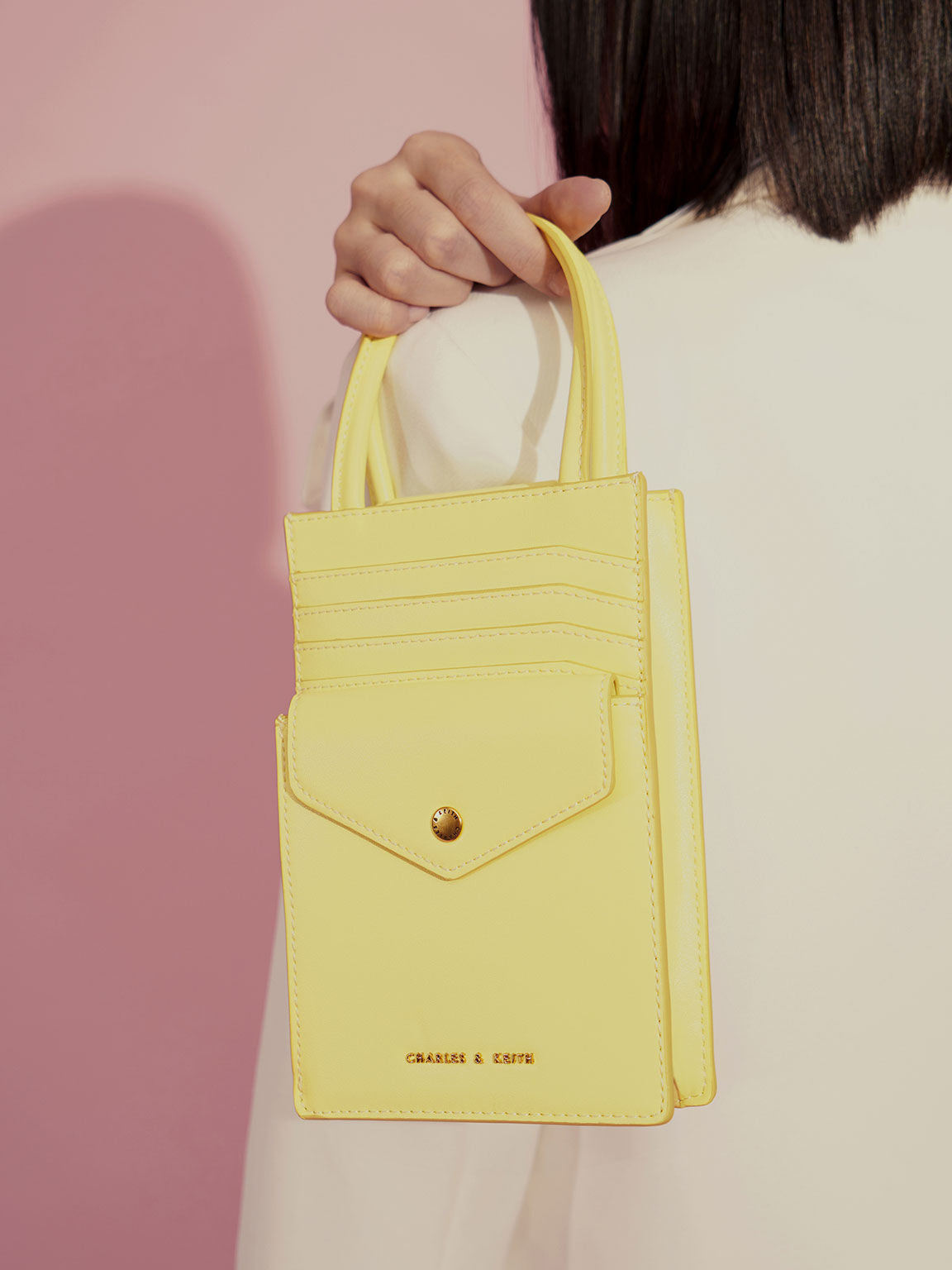 Solange Double Handle Elongated Tote Bag, Butter, hi-res