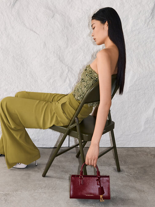 Mini Kerry Tote Bag, Mulberry Plum, hi-res