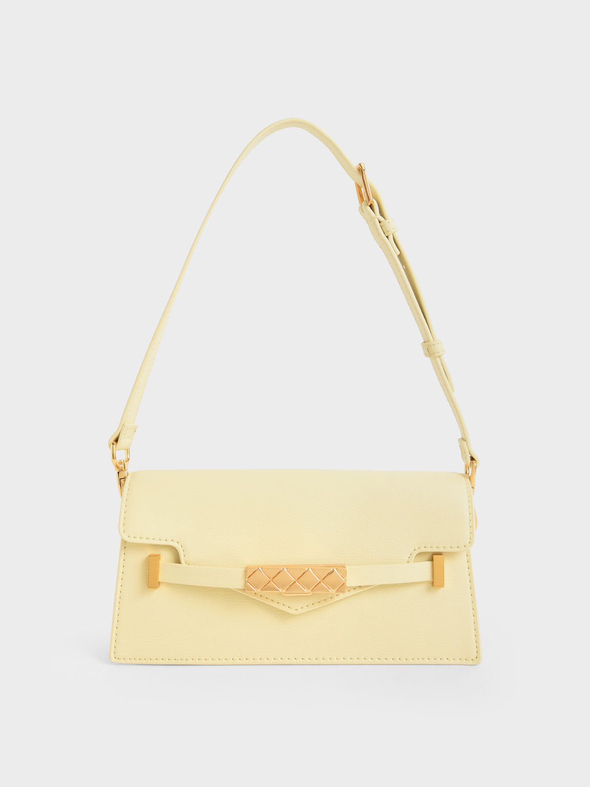Mini Sabrina Envelope Shoulder Bag, Butter, hi-res