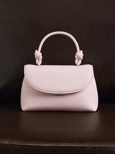 Sac à dos modulable à poignée nouée Sammie, Cotton Candy Pink, hi-res