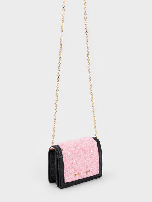 Micaela Tweed Cardholder, Multi, hi-res