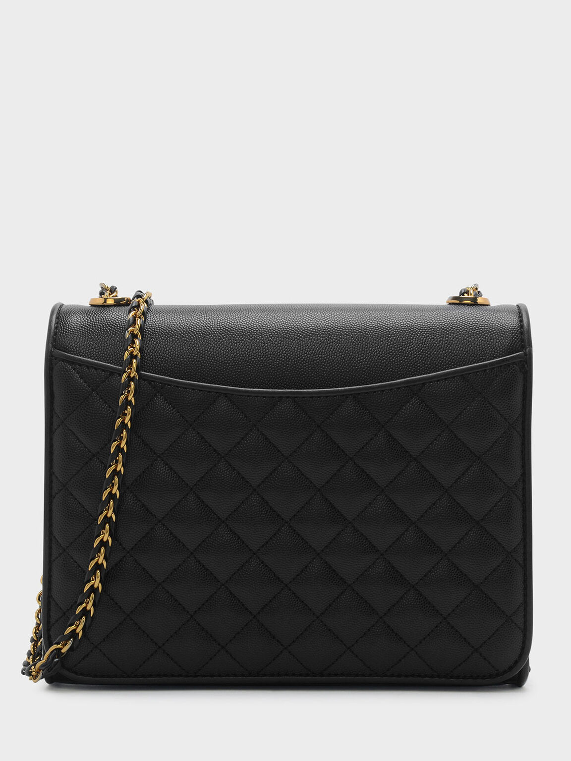 Black Quilted Sling Bag Charles Keith Ph