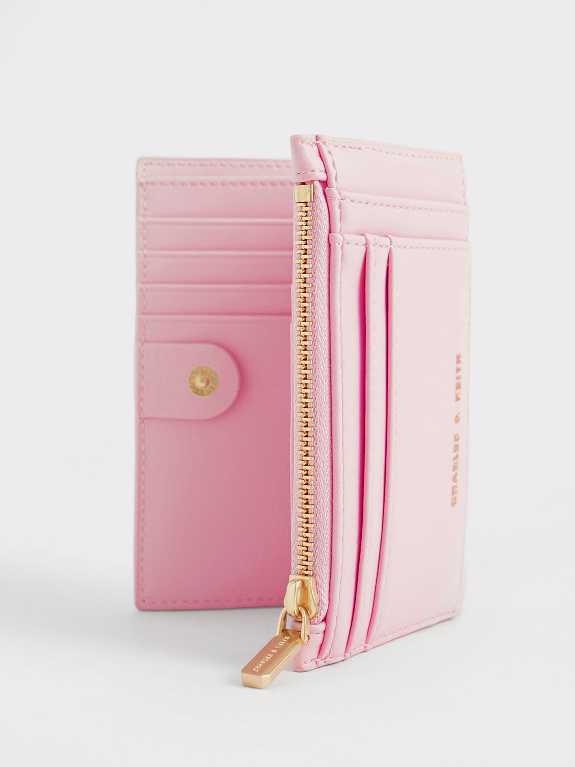 Lillie Quilted Mini Wallet, Pink, hi-res
