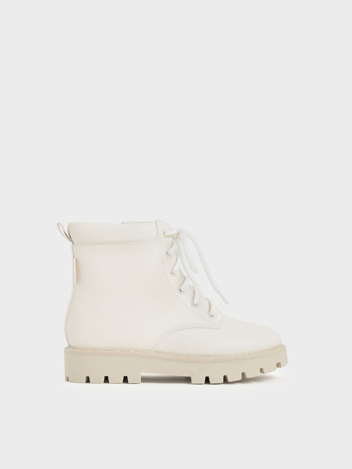Girls white lace up boots clearance