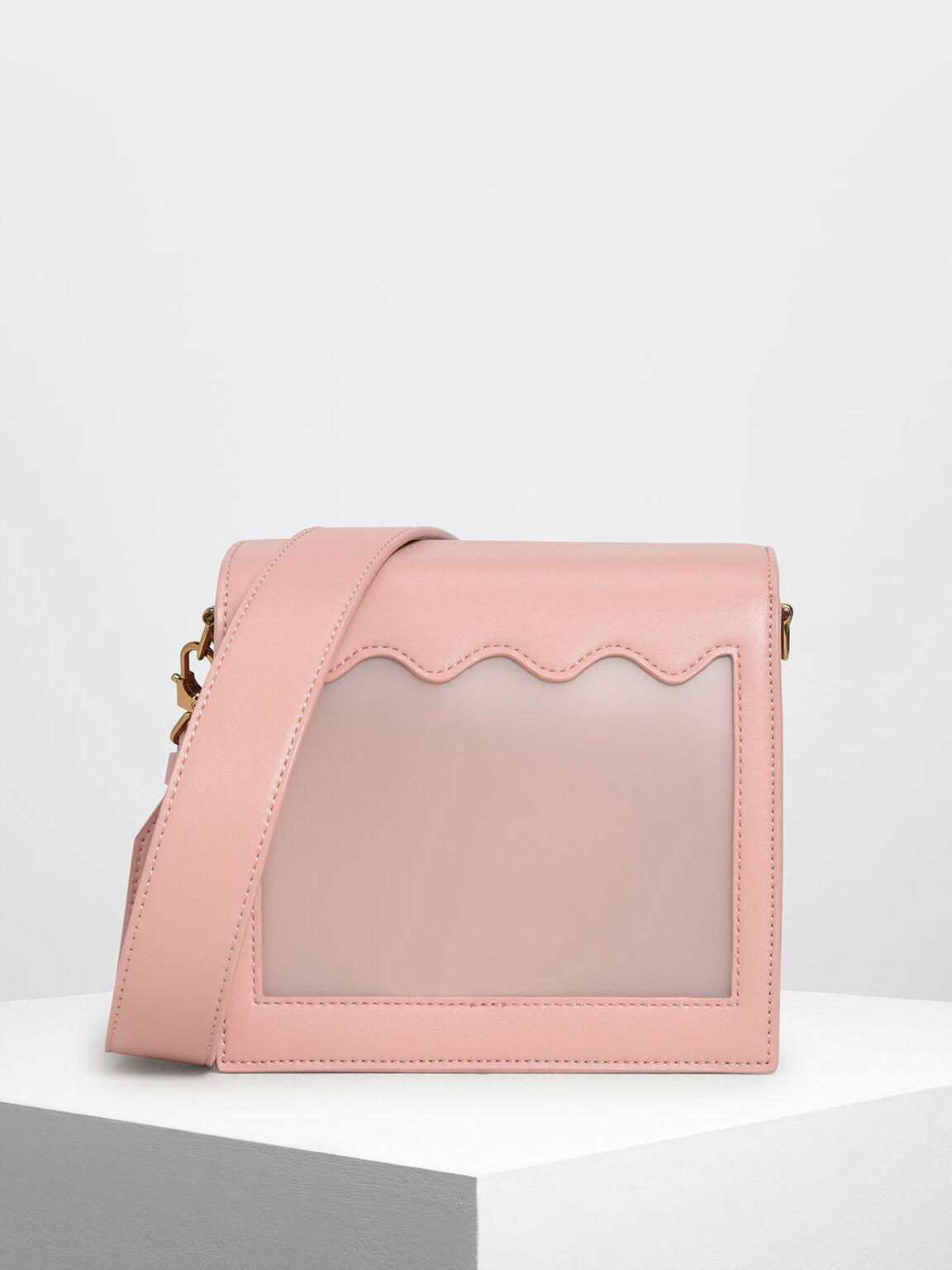 Pink Window Crossbody Bag Charles Keith Bh