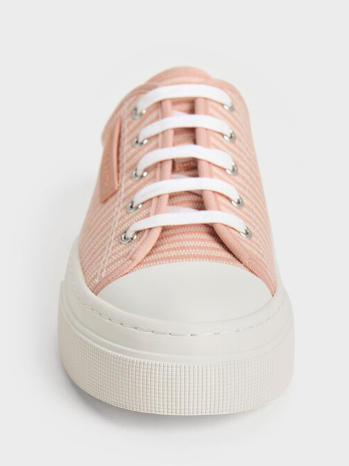 Kay Striped Slip-On Sneakers, Pink, hi-res