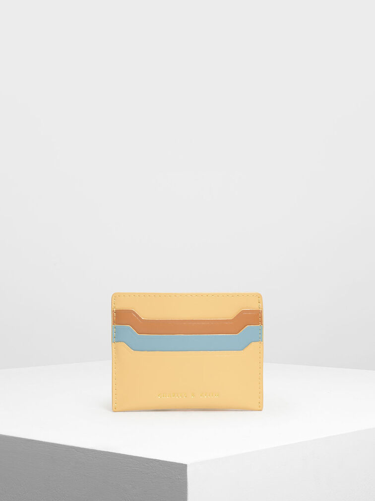 Multicolour Card Holder, Yellow, hi-res