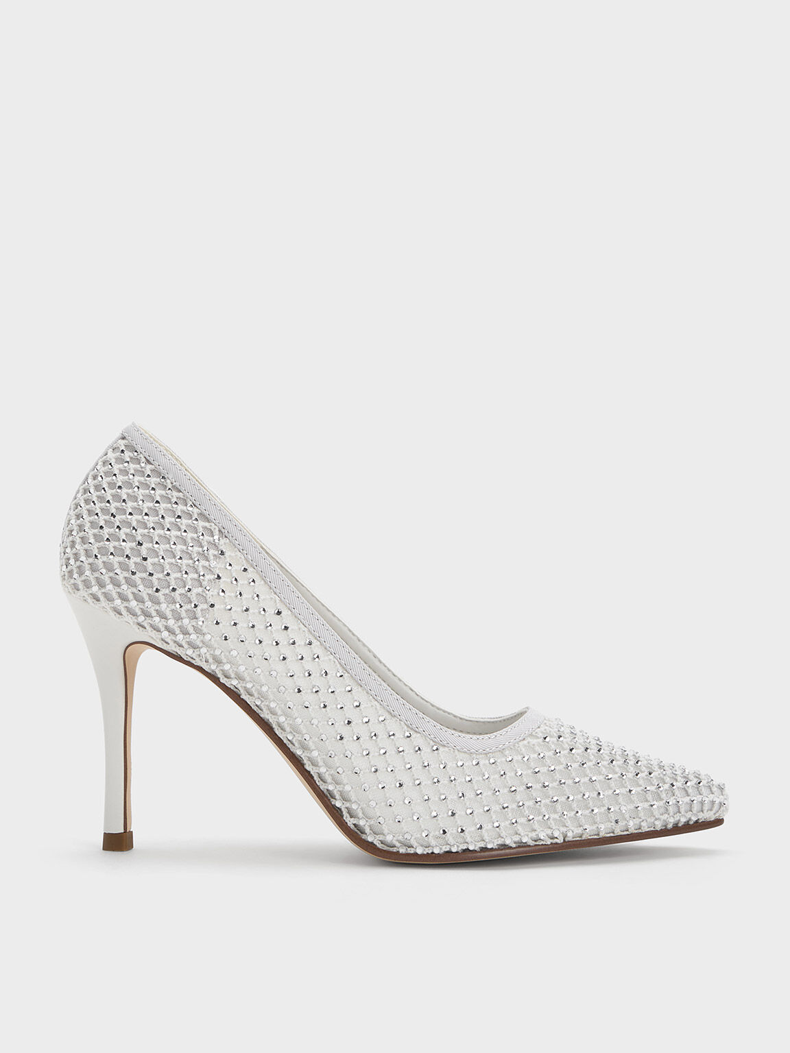Be Mine Bridal Isadora heeled shoes with embellished detail in white | ASOS