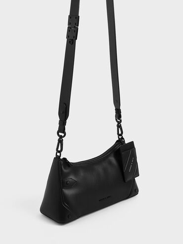 Chain Handle Bag, Ultra-Matte Black, hi-res