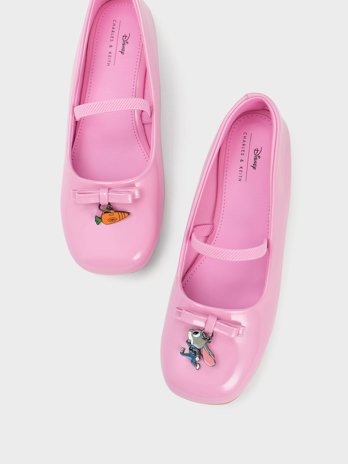 Girls' Judy Hopps Patent Ballerinas, Pink, hi-res