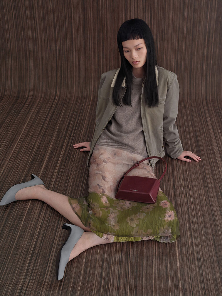 Lorde 尖頭薄片跟鞋, 灰色, hi-res