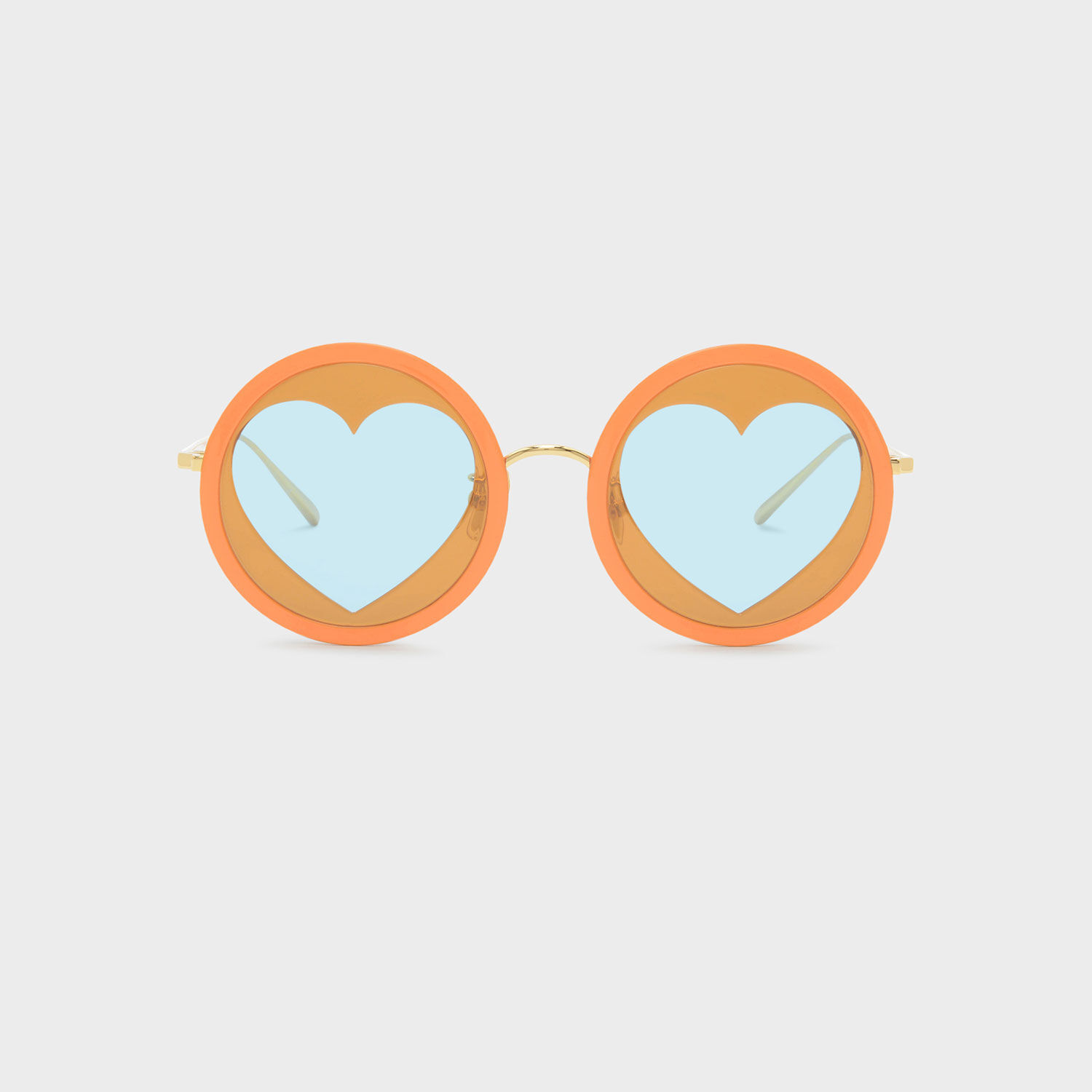 orange heart sunglasses