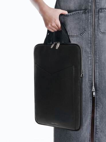 Gaia Laptop Bag, Noir, hi-res