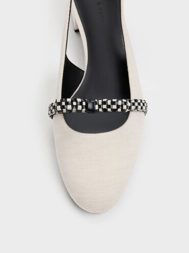 Kaleen Slingback Pumps, Chalk, hi-res